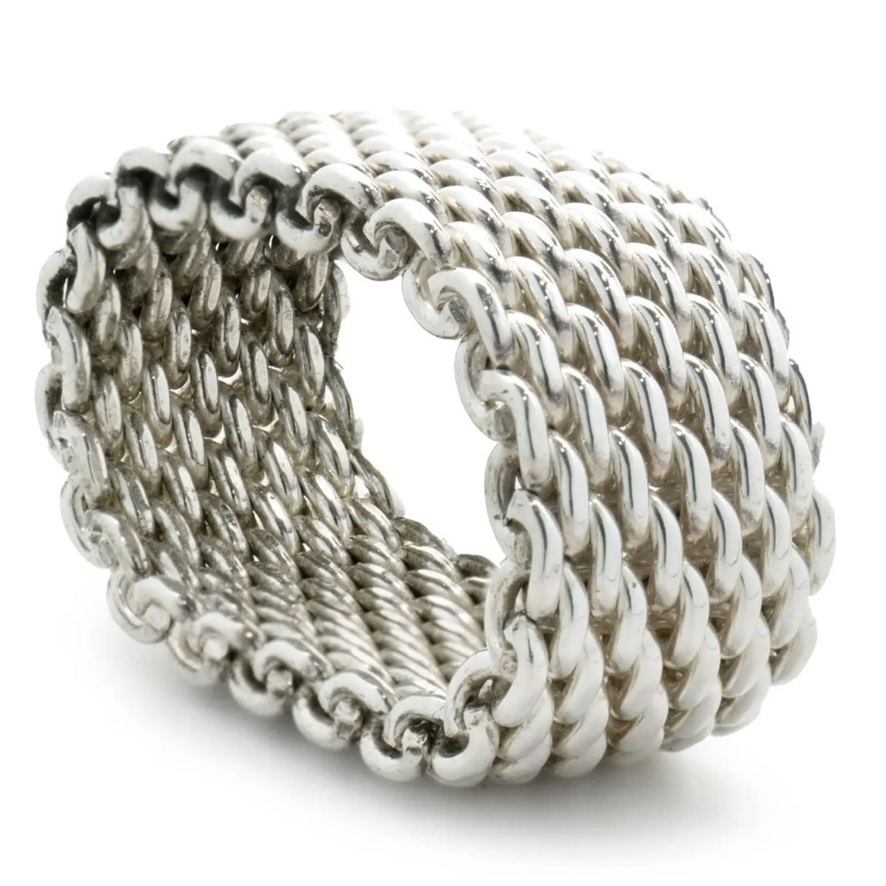 Tiffany’s silver mesh ring ✨🤍 - Picture 2 of 4